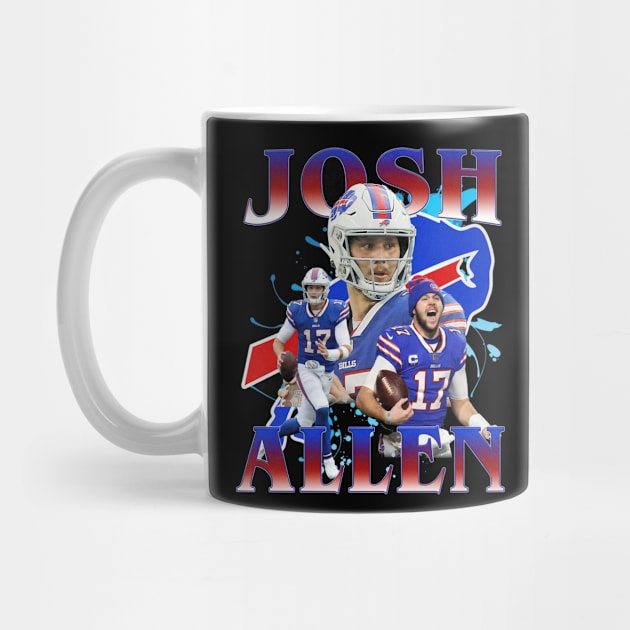 Josh Allen Retro Collage by HoviaKanji